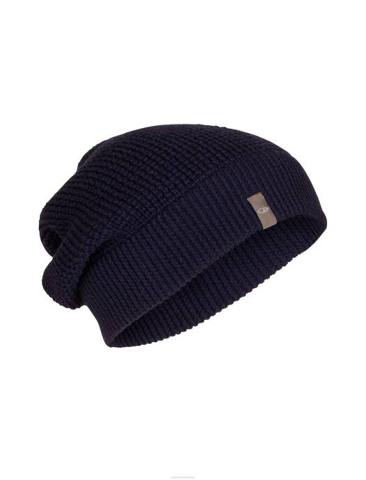 Icebreaker uniseks Merino feadan slappe beaniemiddernacht marine XXNJ333 accessoires