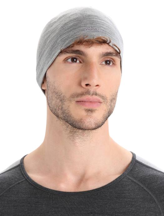 Icebreaker uniseks cool-lite merino flexi beaniemetro heide XXNJ318 accessoires