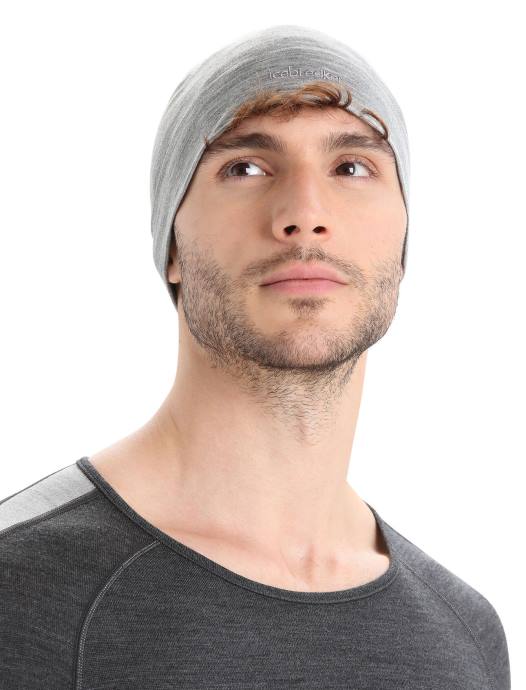 Icebreaker uniseks cool-lite merino flexi beaniemetro heide XXNJ318 accessoires