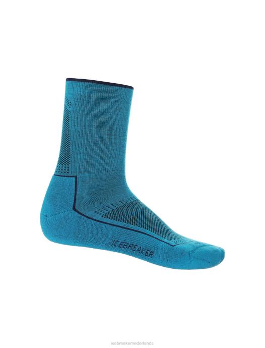 Icebreaker Heren cool-lite merino hike 3q crew sokkengeo-blauw XXNJ270 accessoires