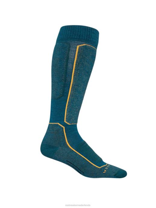 Icebreaker Heren merino ski+ medium over de kuit sokkengroene glorie/loden XXNJ284 accessoires