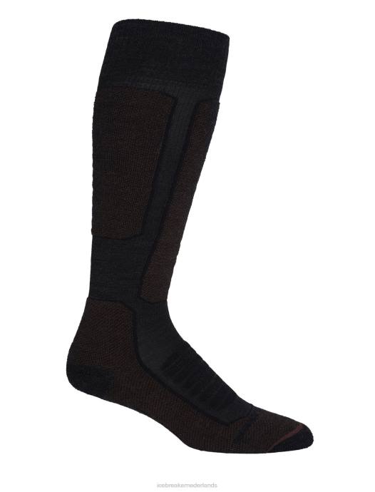 Icebreaker Heren merino ski+ medium over de kuit sokkenjet heide/espresso XXNJ283 accessoires