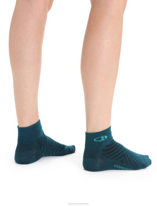 Icebreaker vrouwen merino run+ ultralichte minisokkengroene glorie/fris XXNJ769 accessoires