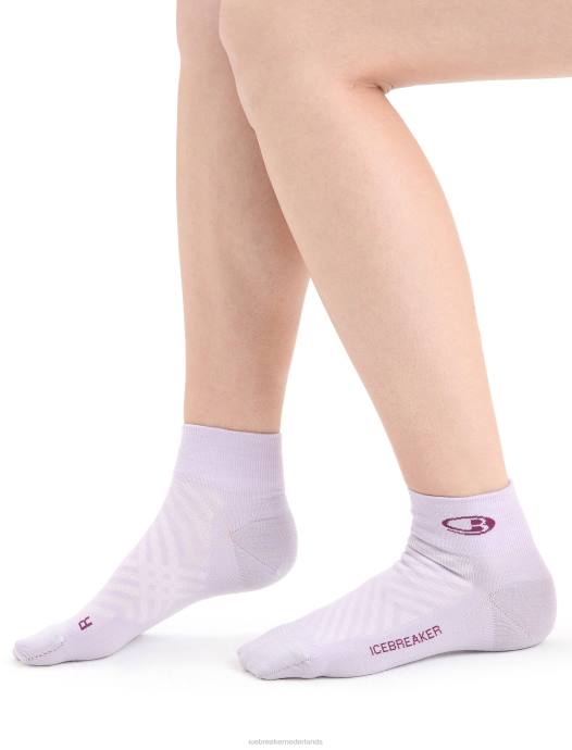 Icebreaker vrouwen merino run+ ultralichte minisokkenpaarse blik/go berry XXNJ770 accessoires