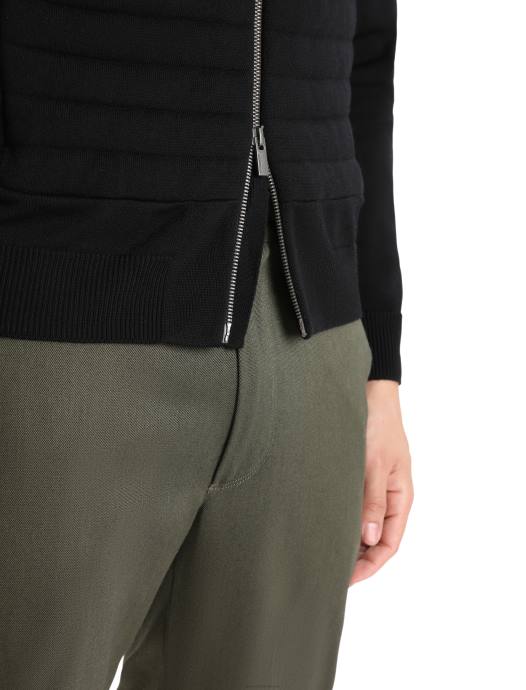 Icebreaker Heren city ​​label zoneknit merino geïsoleerde gebreide bomberzwart XXNJ220 kleding