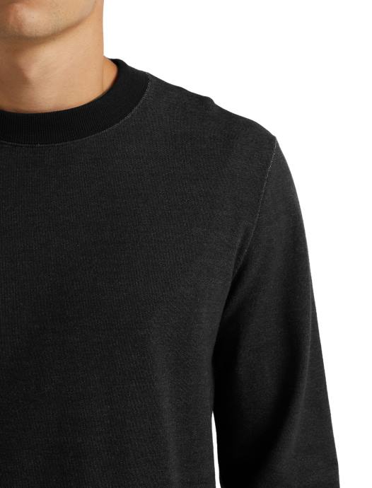 Icebreaker Heren merino centraal sweatshirt met lange mouwenzwart XXNJ495 kleding