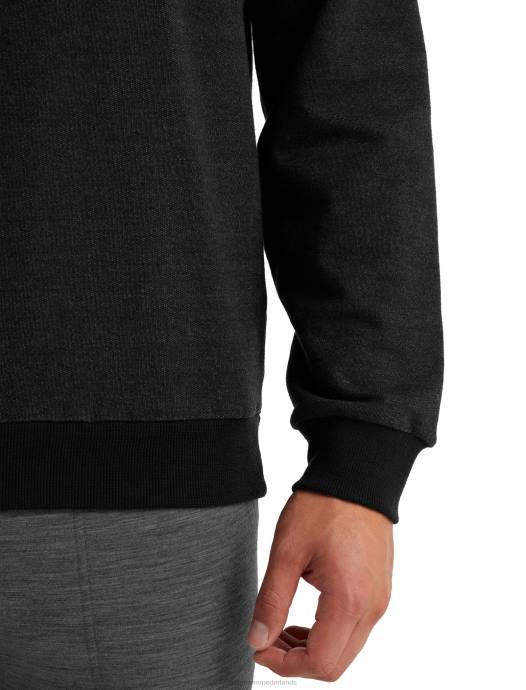 Icebreaker Heren merino centraal sweatshirt met lange mouwenzwart XXNJ495 kleding