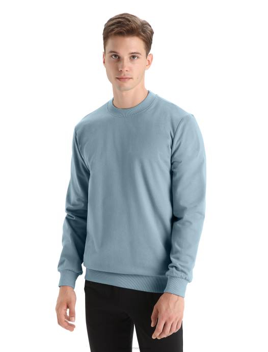 Icebreaker Heren merino central ii sweatshirt met lange mouwenastraal blauw XXNJ223 kleding