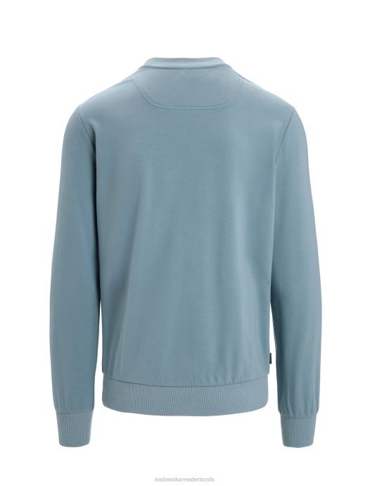 Icebreaker Heren merino central ii sweatshirt met lange mouwenastraal blauw XXNJ223 kleding