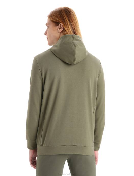 Icebreaker Heren merino centrale klassieke hoodie met lange mouwen en ritsladen XXNJ208 kleding