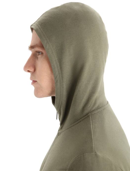 Icebreaker Heren merino centrale klassieke hoodie met lange mouwen en ritsladen XXNJ208 kleding