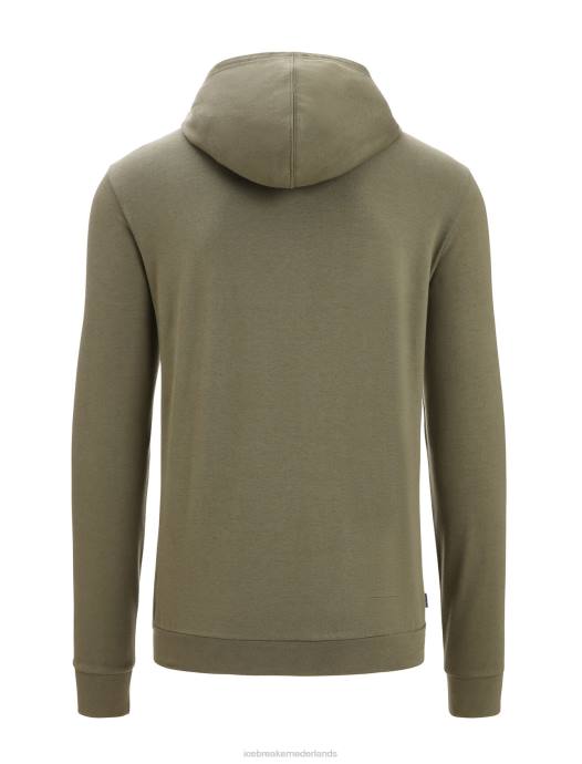 Icebreaker Heren merino centrale klassieke hoodie met lange mouwen en ritsladen XXNJ208 kleding