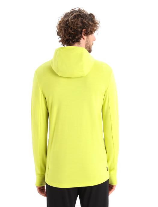 Icebreaker Heren merino quantum iii hoodie met rits en lange mouwenglans/kruidnagel XXNJ409 kleding