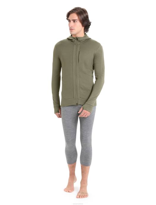 Icebreaker Heren merino quantum iii hoodie met rits en lange mouwenladen XXNJ202 kleding