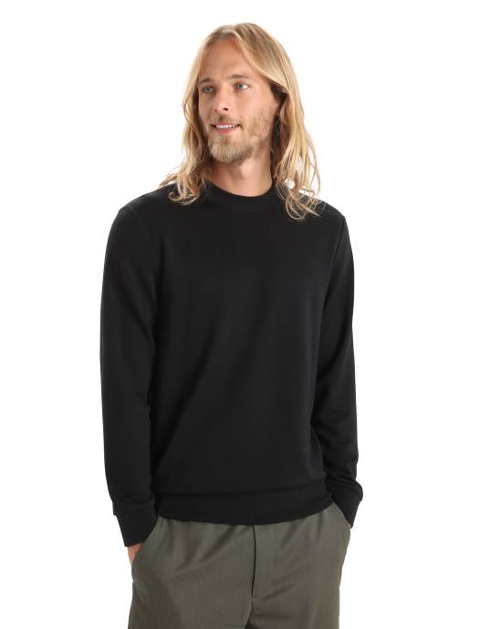 Icebreaker Heren merino shifter sweatshirt met lange mouwenzwart XXNJ216 kleding