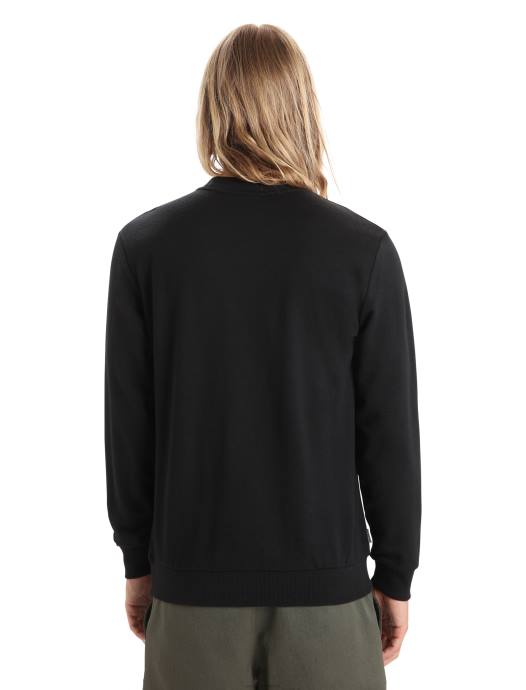 Icebreaker Heren merino shifter sweatshirt met lange mouwenzwart XXNJ216 kleding