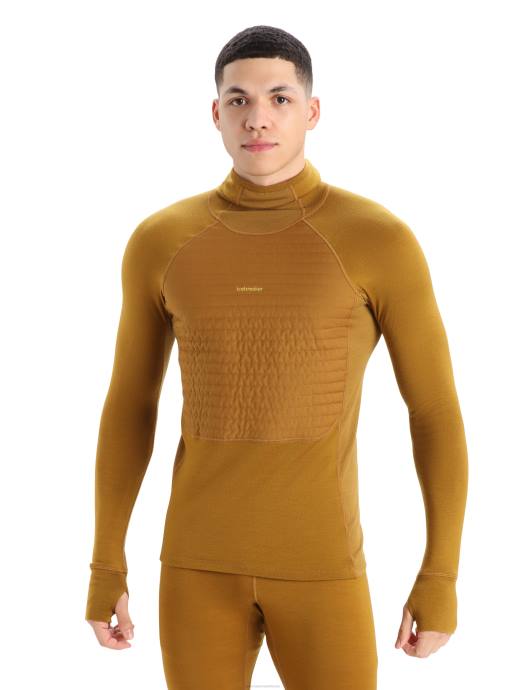 Icebreaker Heren zoneknit merino geïsoleerde thermische hoodie met lange mouwenkruidnagel XXNJ430 kleding