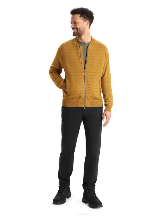 Icebreaker Heren city ​​label zoneknit merino geïsoleerde gebreide bomberkruidnagel XXNJ418 kleding