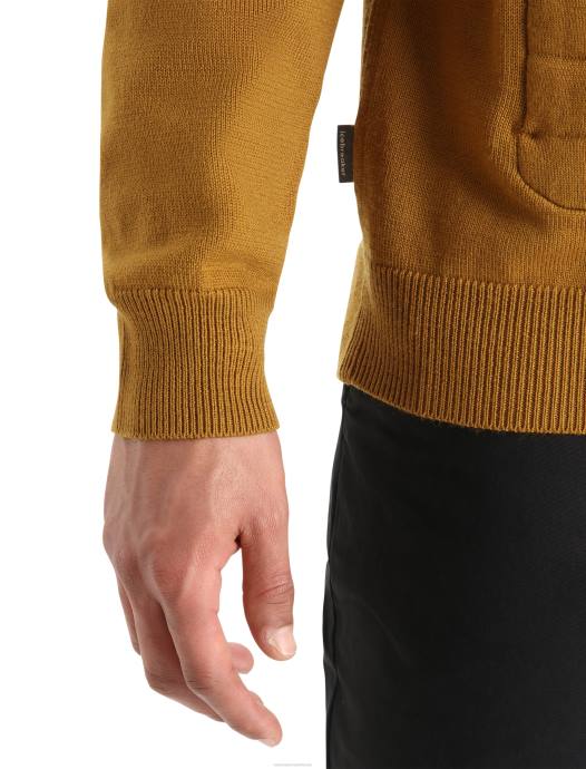 Icebreaker Heren city ​​label zoneknit merino geïsoleerde gebreide bomberkruidnagel XXNJ418 kleding