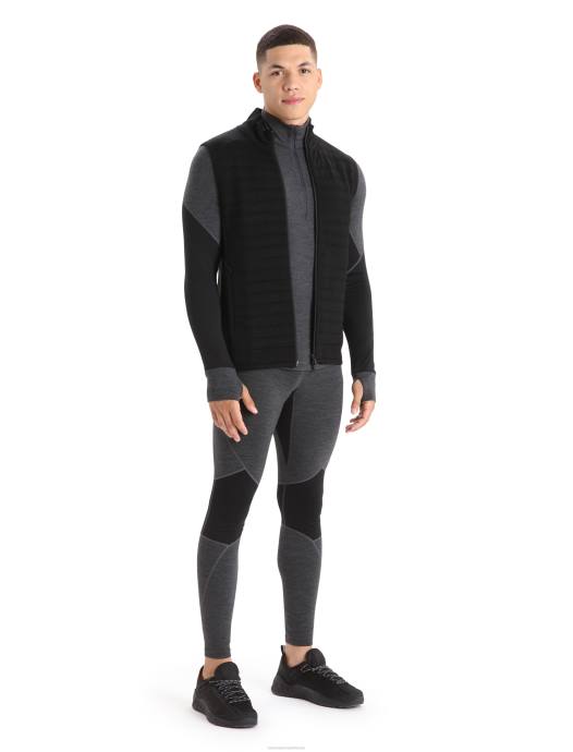 Icebreaker Heren zoneknit merino geïsoleerd vestzwart XXNJ236 kleding