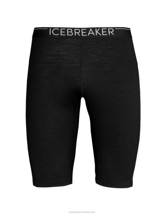 Icebreaker Heren Merino 200 oasis thermische shortzwart XXNJ186 kleding