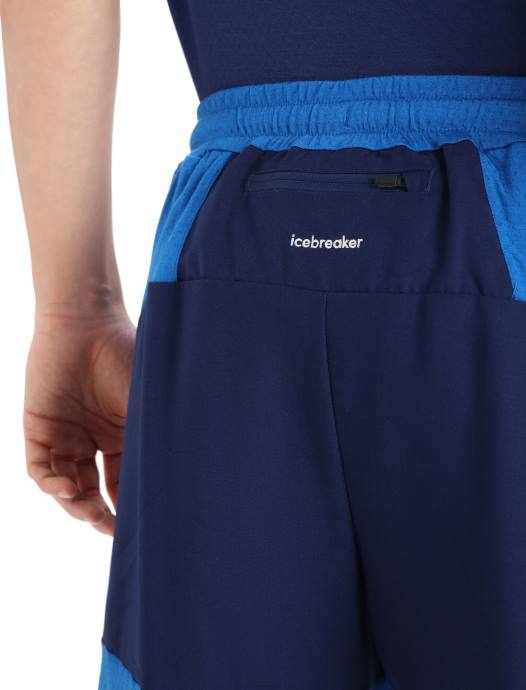 Icebreaker Heren zoneknit merino shortkoninklijke marine / lazuriet XXNJ399 kleding