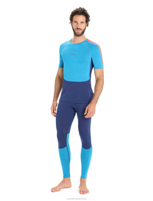 Icebreaker Heren 125 zoneknit merino thermische legginggeoblauw/koninklijke marine XXNJ170 kleding