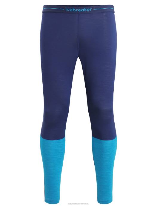 Icebreaker Heren 125 zoneknit merino thermische legginggeoblauw/koninklijke marine XXNJ170 kleding