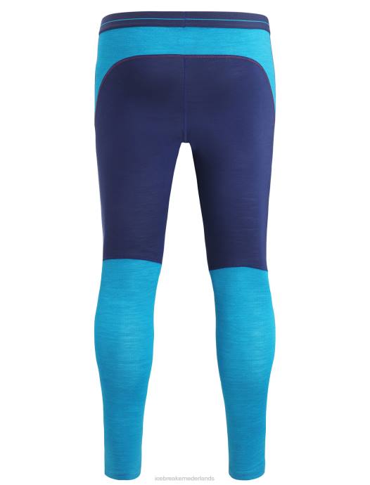 Icebreaker Heren 125 zoneknit merino thermische legginggeoblauw/koninklijke marine XXNJ170 kleding