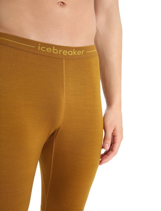 Icebreaker Heren 200 zoneknit thermische legging van merinowolkruidnagel/stil goud XXNJ431 kleding