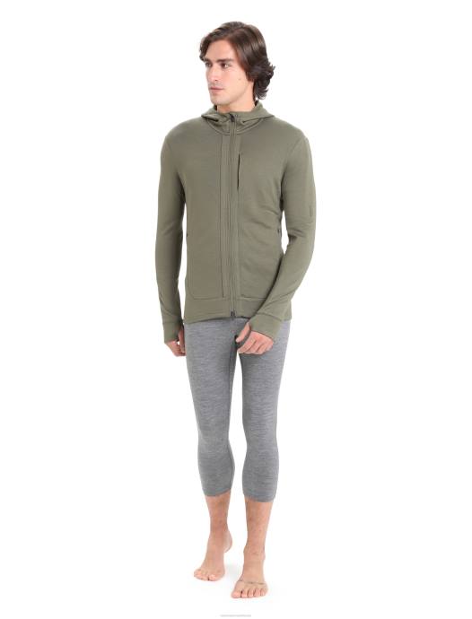 Icebreaker Heren merino 200 oasis 3/4 thermische legginggritsteen heide XXNJ160 kleding