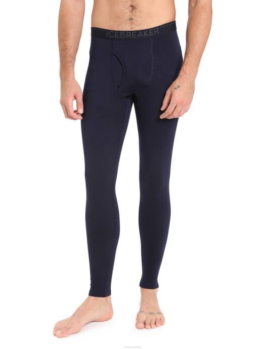 Icebreaker Heren merino 200 oasis legging met gulpmiddernacht marine XXNJ147 kleding