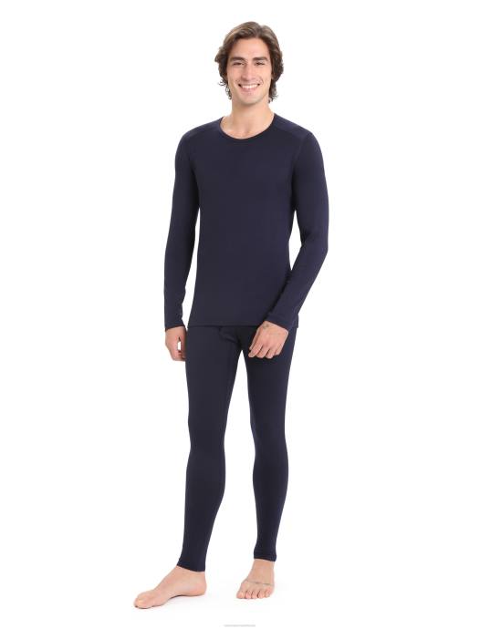 Icebreaker Heren merino 200 oasis legging met gulpmiddernacht marine XXNJ147 kleding