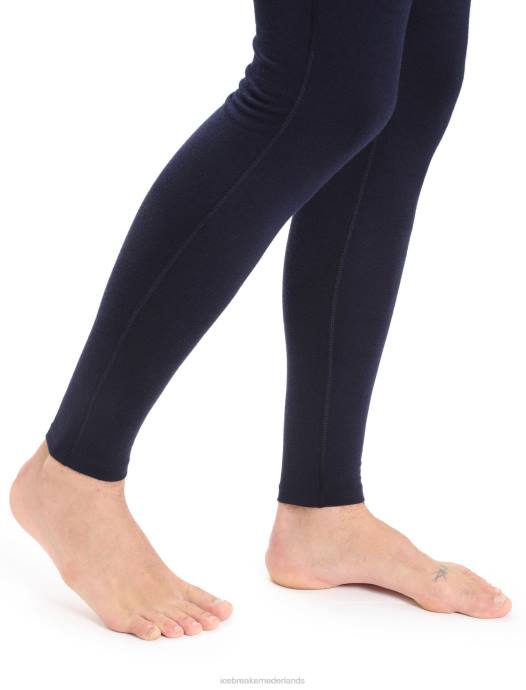 Icebreaker Heren merino 200 oasis legging met gulpmiddernacht marine XXNJ147 kleding