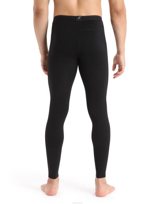 Icebreaker Heren merino 200 oasis legging met gulpzwart XXNJ145 kleding