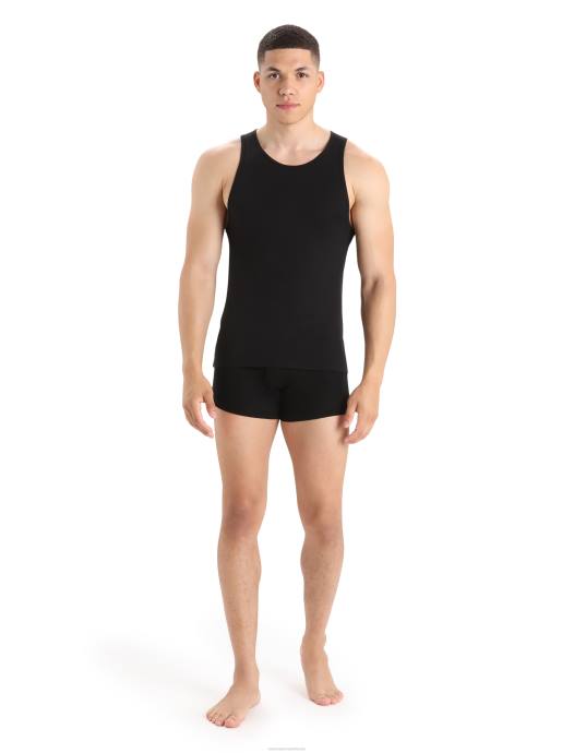 Icebreaker Heren Merino anatomica tanktopzwart XXNJ125 kleding