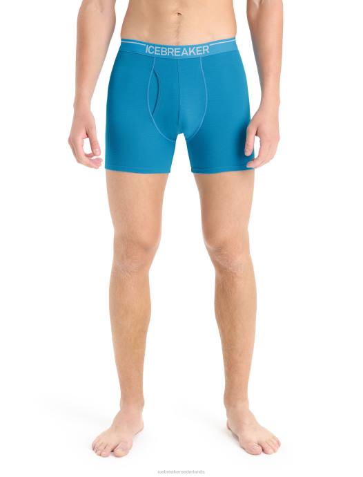 Icebreaker Heren merino anatomica boxershort met gulpgeo-blauw XXNJ100 kleding