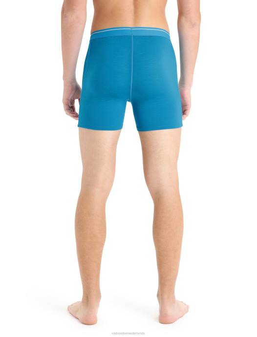 Icebreaker Heren merino anatomica boxershort met gulpgeo-blauw XXNJ100 kleding