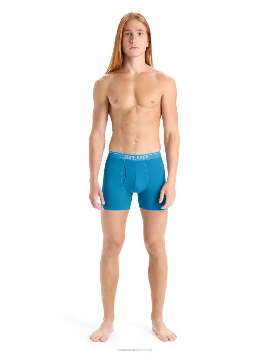 Icebreaker Heren merino anatomica boxershort met gulpgeo-blauw XXNJ100 kleding