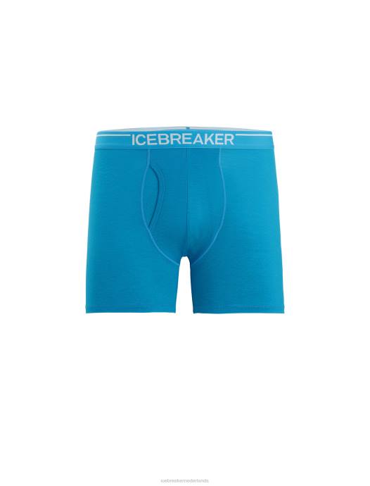 Icebreaker Heren merino anatomica boxershort met gulpgeo-blauw XXNJ100 kleding