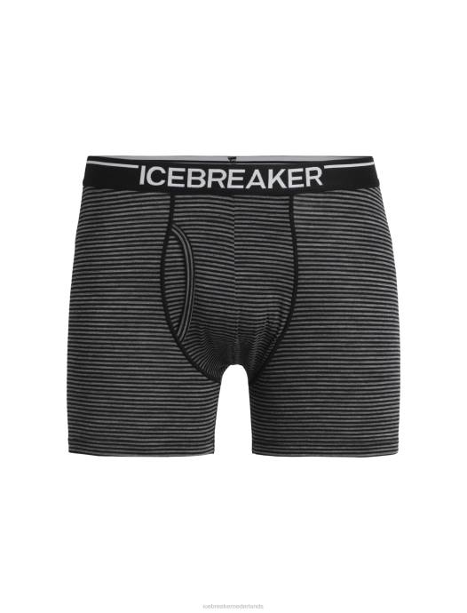 Icebreaker Heren merino anatomica boxershort met gulpgritsteen heide XXNJ97 kleding