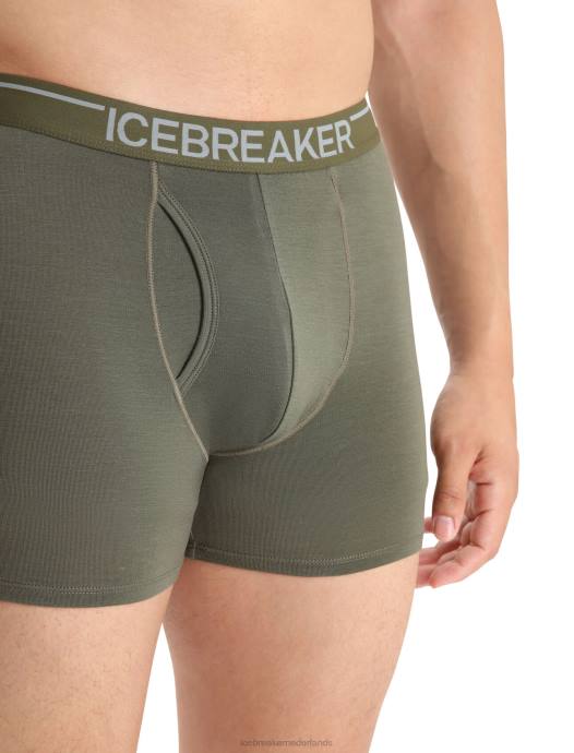 Icebreaker Heren merino anatomica boxershort met gulpladen XXNJ98 kleding