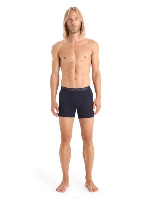 Icebreaker Heren merino anatomica boxershort met gulpmiddernacht marine XXNJ96 kleding