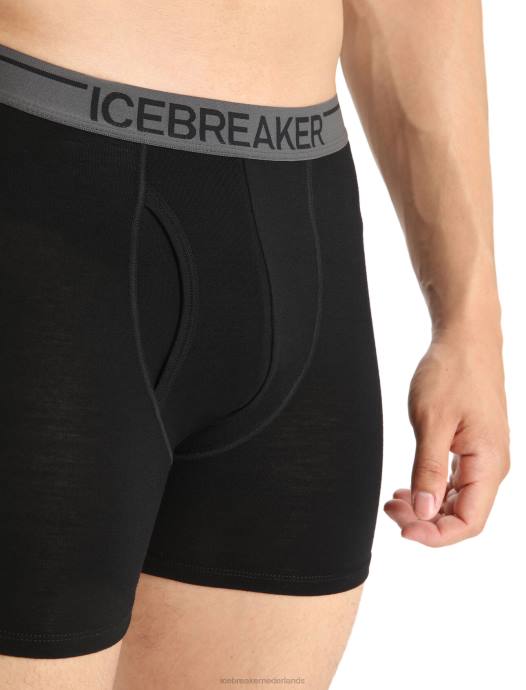 Icebreaker Heren merino anatomica boxershort met gulpzwart XXNJ94 kleding