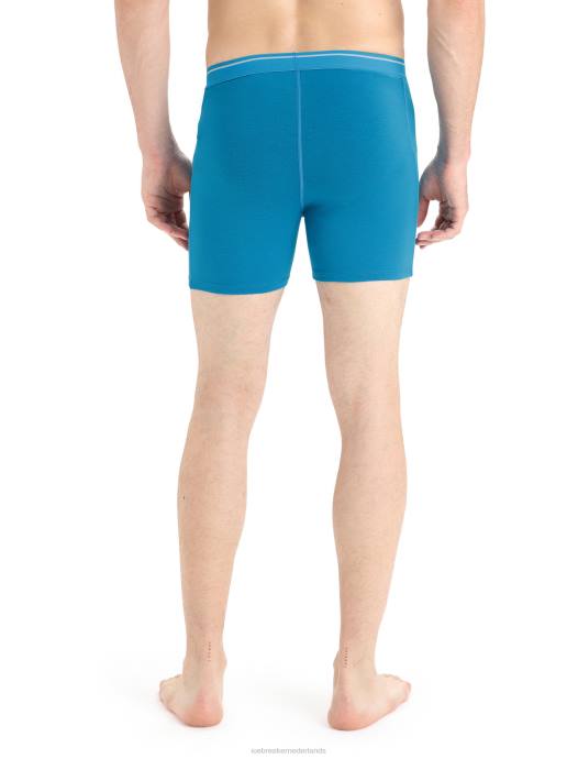 Icebreaker Heren merino anatomica boxershortsgeo-blauw XXNJ112 kleding