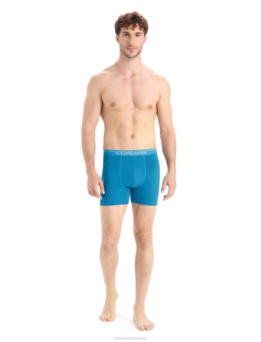 Icebreaker Heren merino anatomica boxershortsgeo-blauw XXNJ112 kleding