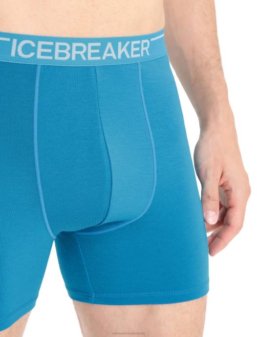 Icebreaker Heren merino anatomica boxershortsgeo-blauw XXNJ112 kleding