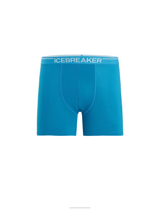 Icebreaker Heren merino anatomica boxershortsgeo-blauw XXNJ112 kleding