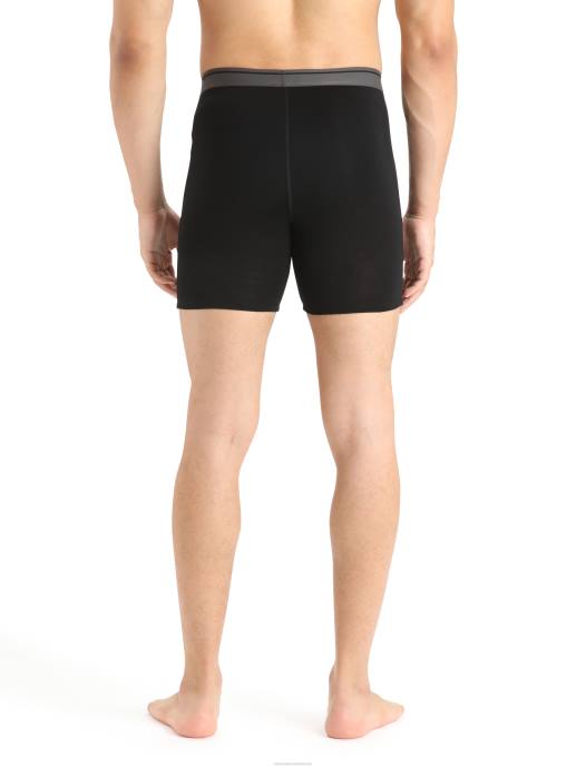 Icebreaker Heren merino anatomica lange boxershortzwart XXNJ131 kleding