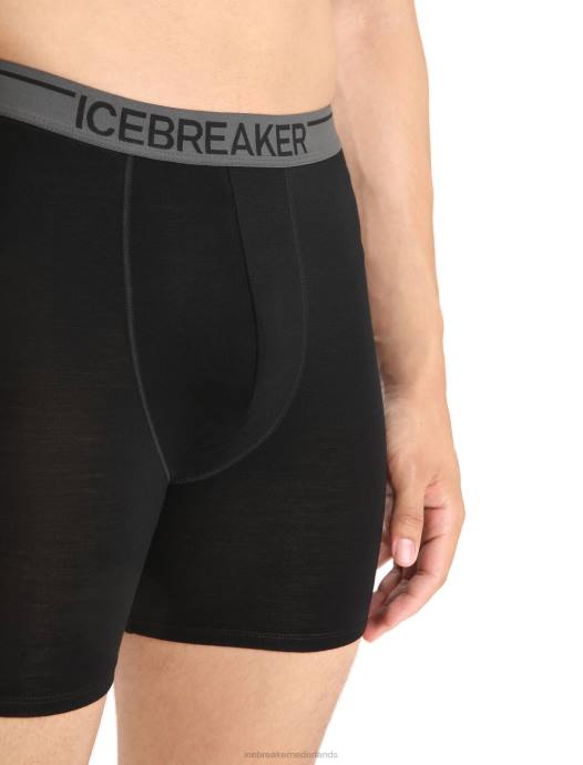 Icebreaker Heren merino anatomica lange boxershortzwart XXNJ131 kleding